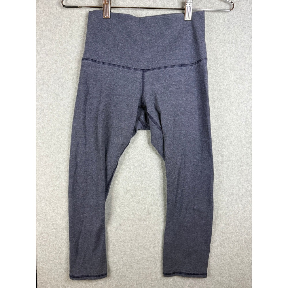 Lululemon High Times Pant Heathered Charcoal Space Dye High Rise Crop Legging